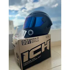 ICH - Casco 501 Visera Azul y Transparente