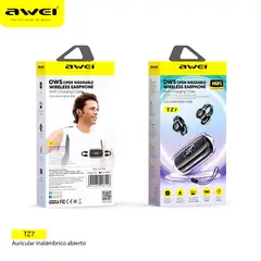 AWEI - Audifonos Inalambricos Abiertos TZ7 Negro IPX4