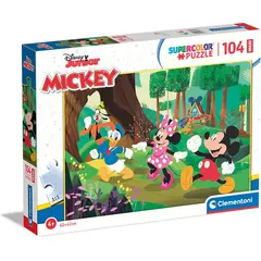CLEMENTONI - Rompecabezas 104 Piezas Mickey Y Sus Amigos Para Niños