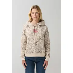 KOAJ - Buzo de Tom y Jerry kaki claro con capota y cordón Mujer