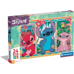 CLEMENTONI - Rompecabezas 24 Piezas Stitch Y Sus Amigos Para Niños