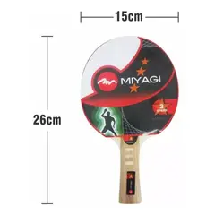 MIYAGI - RAQUETA TENIS DE MESA 3 ESTRELLAS