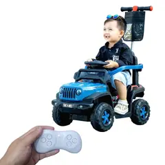 GENERICO - Carro Montable Bebe Paseador Musical Juguete Control 1-5 año