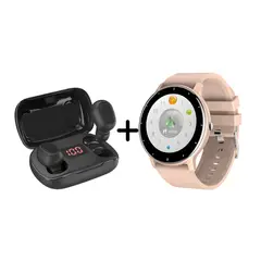 NEXT - Combo Reloj Inteligente ZL02 2025 + Audífonos Inalámbricos L21 Pro Android + iOS