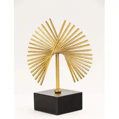 GENERICO - Adorno de mesa The peacock dorado y base negra M6-6 dorado