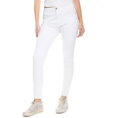 COLOR BLUE - High Waist Skinny Fit Jeans