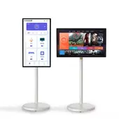 AMERICAN GENERICS - Pantalla Monitor Inteligente 24” Full HD Con Base Móvil y Android 12
