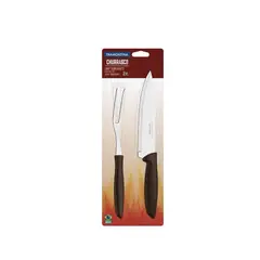 TRAMONTINA - Juego Tenedor Trinchante + Cuchillo Para Chef 7