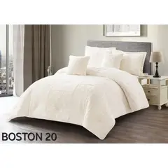 GENERICO - Sobrecama Cisne Blanco Cama Queen 160