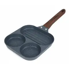 EXCALIBUR - Sartén de Aluminio Antiadherente de 3 Divisiones