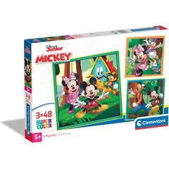 CLEMENTONI - Rompecabezas 2x60 Piezas Mickey Y Amigos Para Niños