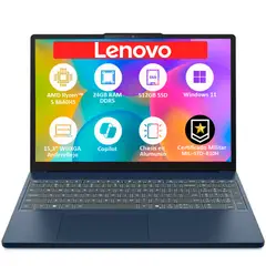LENOVO - PORTATIL SLIM AMD RYZEN 5‑8640HS SSD 512GB RAM 24GB DDR5 LED 15,3