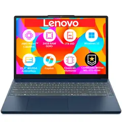 LENOVO - PORTATIL SLIM AMD RYZEN 5‑8640HS SSD 1TB RAM 24GB DDR5 LED 15,3