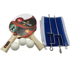 MIYAGI - SET 2 RAQUETA,PARAL, TENIS DE MESA PING PONG