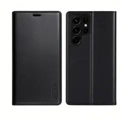GENERICO - Forro Estuche Tipo Billetera De Cuero Para Samsung S22 Ultra