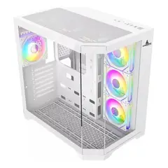 ICEBERG - CHASIS CRYSTAL EDGE WHITE - 7FANS ARGB ATX MICRO ATX