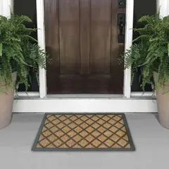 GENERICO - Tapete De Entrada Coco Goma Natural 40x60 Cm Modelo 3