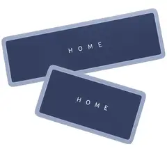 GENERICO - Set de 2 Tapetes de Cocina Absorbentes y Antideslizantes