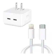 GENERICO - Cargador Rápido 50W para iPhone con Doble Puerto