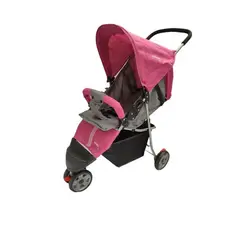 GENERICO - Coche Paseador 3 Ruedas Bebe facil Plegado + Forro De Lluvia