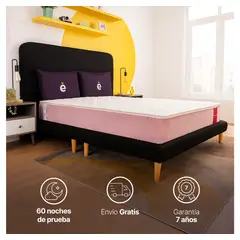 ESSENZA - Colchon Doble 1.4 m Medallon Resorte Bonell - Better Colchones