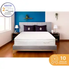ESSENZA - Colchon Doble 1.4 m +2 Almohadas Royal Cloud Premium Colchones