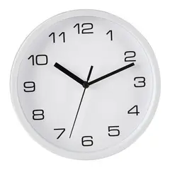 HOME COLLECTION - Reloj De Pared 20cm Fondo Blanco Y Números Negros