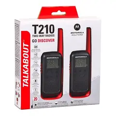 MOTOROLA - Par Radios Walkie Talkie T210 100% Original