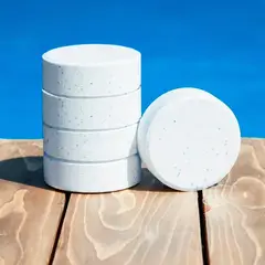 PREMIUM - CLORO EN PASTILLAS X 1 KG 5 PASTILLAS DE 200 GR PARA PISCINAS AL 90%