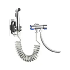 GENERICO - Kit Ducha Bidet Sanitario Acero + Manguera + Soporte