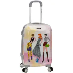 ROCKLAND - Maleta de cabina Vision con ruedas duras 20 pulgadas