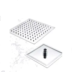BOCCHERINI - Regadera En Acero Inoxidable de 20cm Cromada