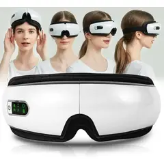 GENERICO - Gafas Masajeador de Ojos Inalámbrico con Musicoterapia y Calefacción