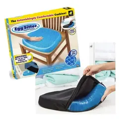 GENERICO - Cojín Silicona Gel Silla Oficina Carro Casa
