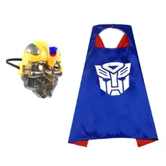GENERICO - Disfraz Capa Y Mascara Superheroes Transformers Niños Y Niñas