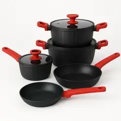 KITCHENWARE - Batería de Cocina Camden 8 Piezas en Aluminio Forjado – Antiadherente