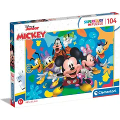 CLEMENTONI - Rompecabezas 104 Piezas Mickey Y Amigos Niños
