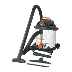 TRUPER - Aspiradora de sólidos y líquidos, 5 gal, acero inox,