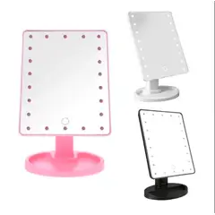 GENERICO - ESPEJO CUADRADO CON LUZ LED BLANCO