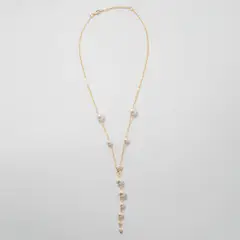 ENIGMA - Collar Constancia Dorado con Perlas para Mujer