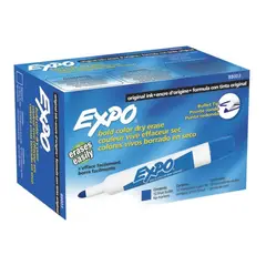 EXPO - Marcador Borrable Tablero Azul X12 Und