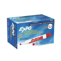 EXPO - Marcador Borrable Tablero Rojo X12 Und