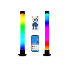 INNOVA - 2 Barras Led De Luz Ambiente Multicolores Tv Sonidos Rítmica App Rgb