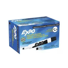 EXPO - Marcador Borrable Tablero Negro X12 Und