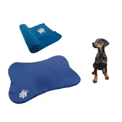 HALLY PET - Tapete Con Forma de Hueso + Cobija Grande