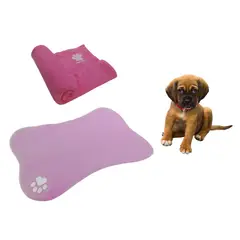 HALLY PET - Tapete Con Forma de Hueso + Cobija Grande