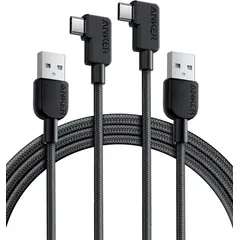 ANKER - Cable 2 Pack 6ft USB A a USB C 90° Braided Duradero