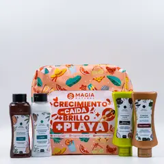 MAGIA NATURAL - Kit Capilar Viajero con Cebolla Huevos y Crema de Rizos 100ml -