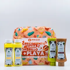 MAGIA NATURAL - Kit Capilar Viajero con Manzanilla Huevo y Crema de Rizos 100ml -