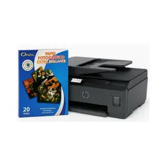 HP - Impresora Multifuncional Smart Tank 530 wifi Negra + Resma Papel Fotográfico